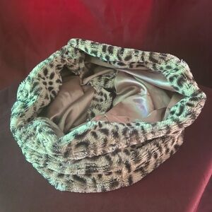 Faux Cheetah Snood Scarf